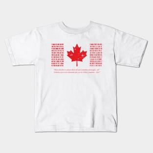 O, Canada (distressed) Kids T-Shirt